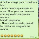 Aviso ao filho…