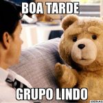 Boa tarde grupo lindo!