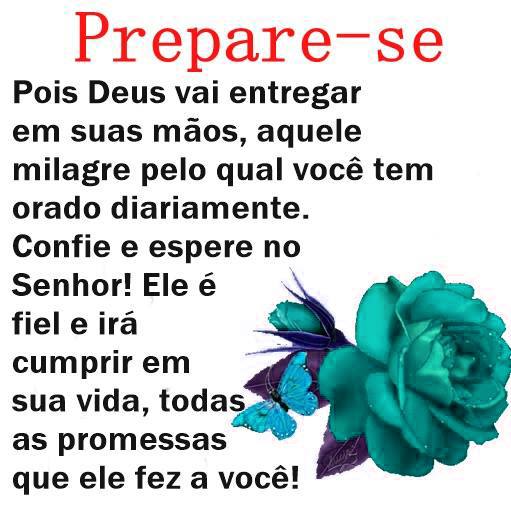 confie e espere no senhor