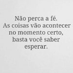 Não perca a Fé
