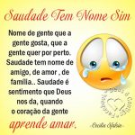 Saudade tem nome